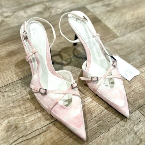 ZARA Pointed Toe Slingbacks NWT - Picture 9 of 16